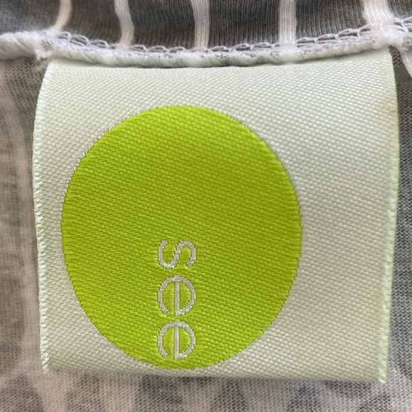 Perfect Light Gray & White Striped Dress - Picture 5 of 5